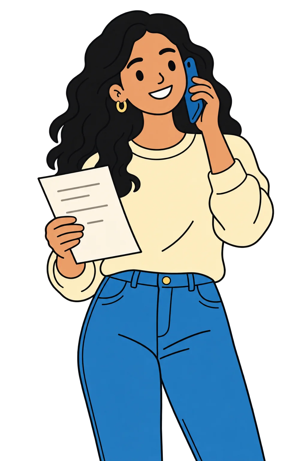 Tenant speaking with a supportive advocate by phone